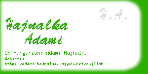 hajnalka adami business card